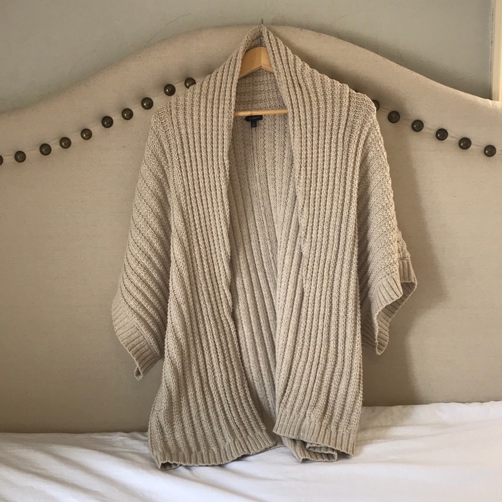 Talbots oversized chunky wool blend sweater
